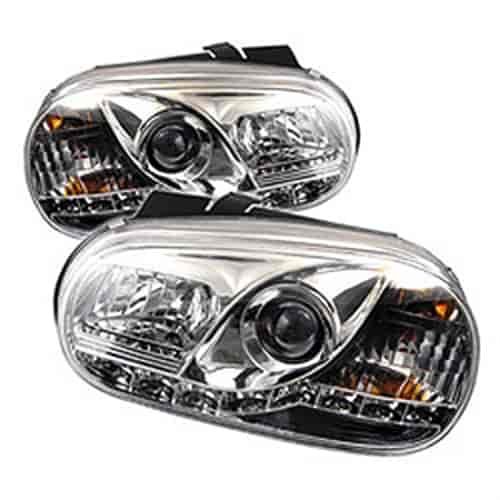 DRL LED Projector Headlights Bulbs Included