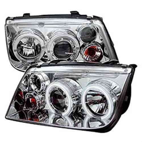Halo CCFL Projector Headlights 1999-2005 Volkswagen Jetta