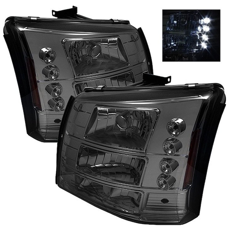 LED Crystal Headlights 2003-2006 Chevy Silverado 1500/2500/3500