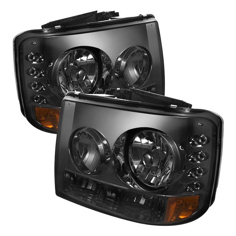 LED Crystal Headlights 1999-2002 Chevy Silverado 1500/2500