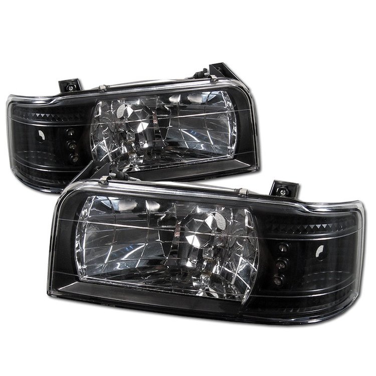 LED Crystal Headlights 1992-1996 Ford F150/Bronco