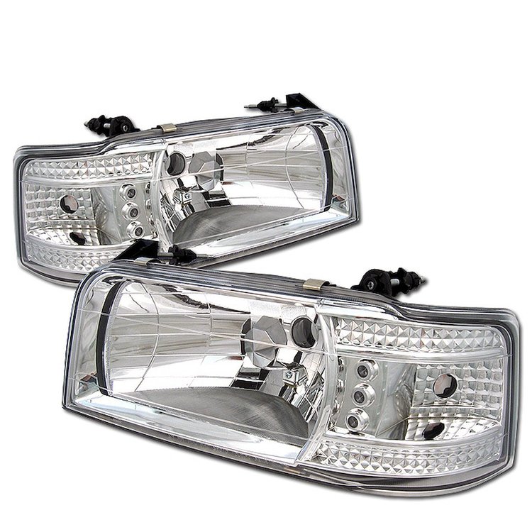 LED Crystal Headlights 1992-1996 Ford F150/Bronco