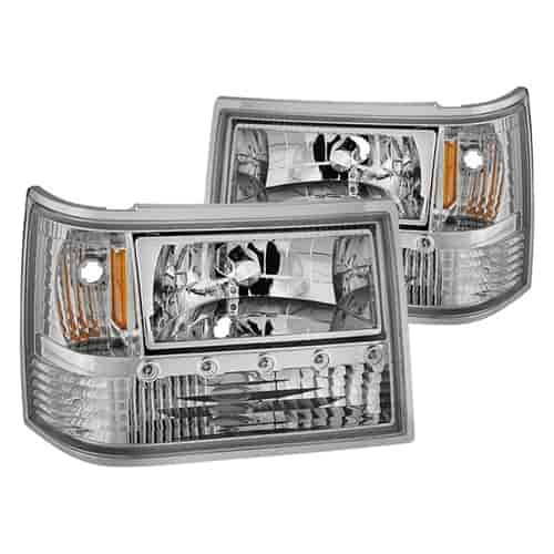 xTune LED Crystal Headlights 1993-1998 Jeep Grand Cherokee