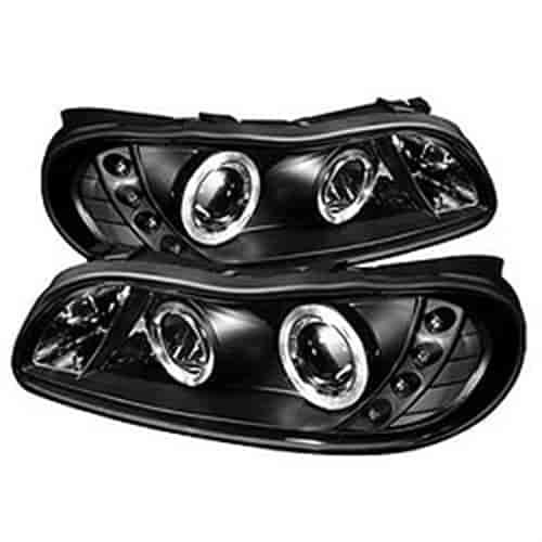 Halo LED Projector Headlights 1997-2003 Chevy Malibu