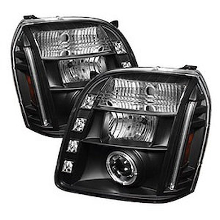 Halo LED Projector Headlights 2007-2014 GMC Yukon