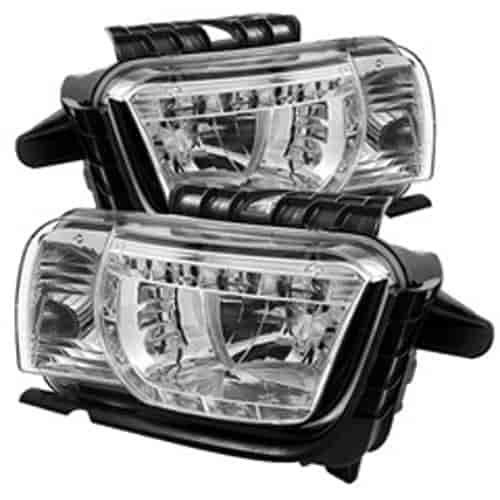 DRL LED Crystal Headlights Uses Stock Bulbs