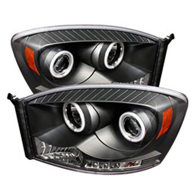 Halo CCFL Projector Headlights 2006-2009 Dodge Ram