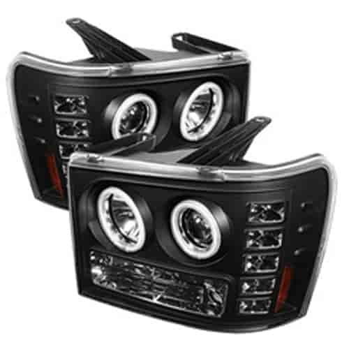 Halo CCFL Projector Headlights 2007-2013 GMC Sierra