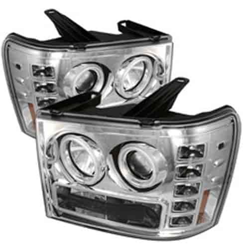 Halo CCFL Projector Headlights 2007-2013 GMC Sierra