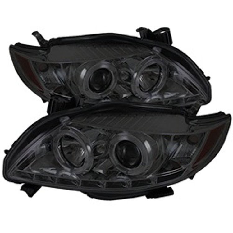 Halo DRL Projector Headlights 2009-2010 Toyota Corolla