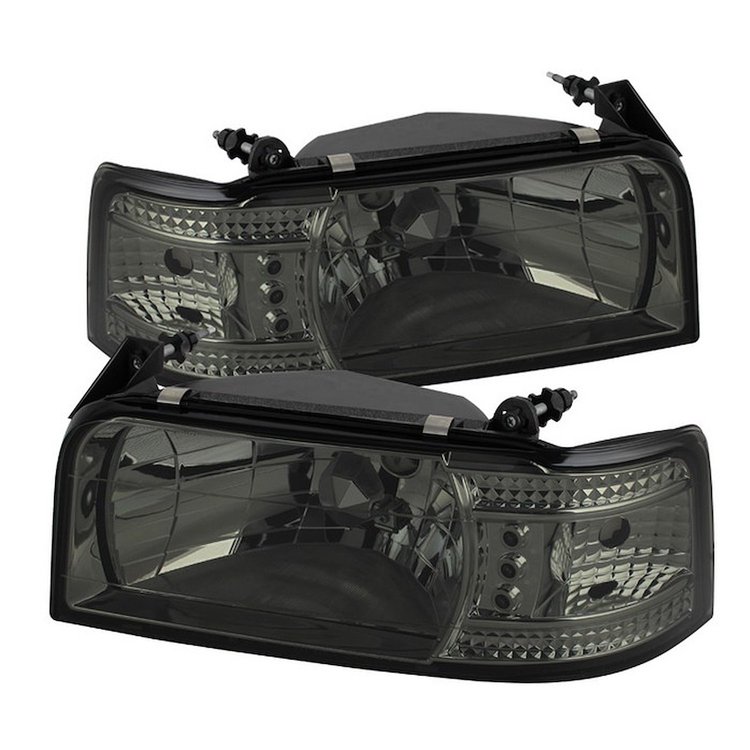 LED Crystal Headlights 1992-1996 Ford F150/Bronco