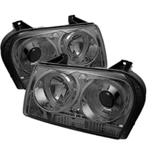 Halo LED Projector Headlights 2009-2010 Chrysler 300