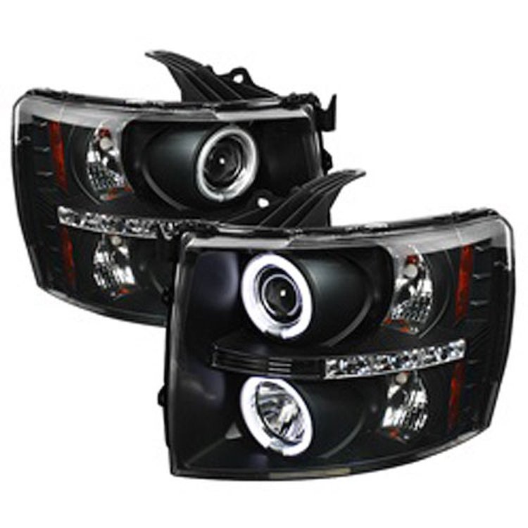 Halo CCFL Projector Headlights 2007-2013 Chevy Silverado