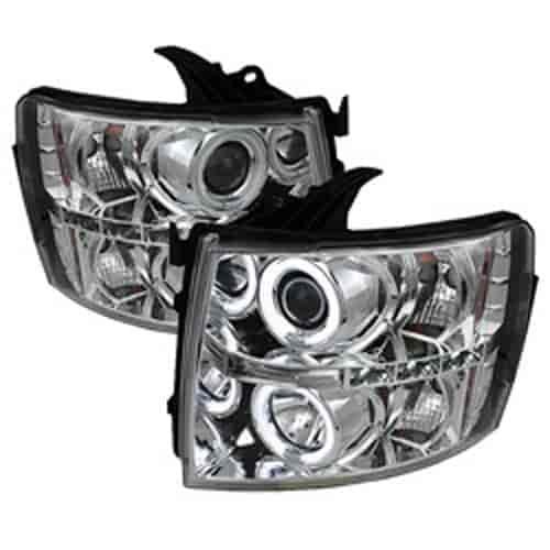 Halo CCFL Projector Headlights 2007-2013 Chevy Silverado