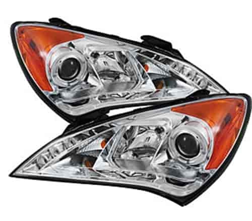 Halo DRL Projector Headlights 2010-2012 Hyundai Genesis