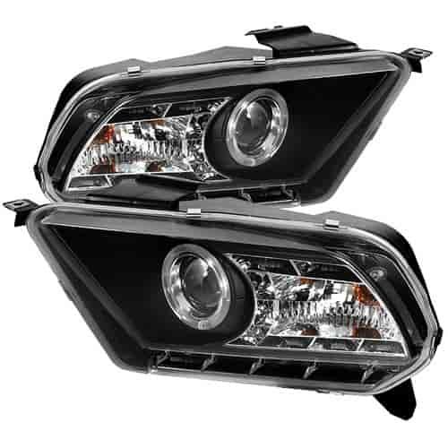 LED Halo Projector Headlights 2010-13 Ford Mustang