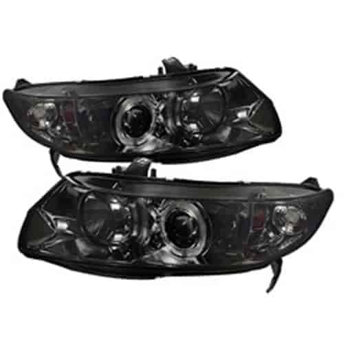 Halo LED Projector Headlights 2006-2008 Honda Civic