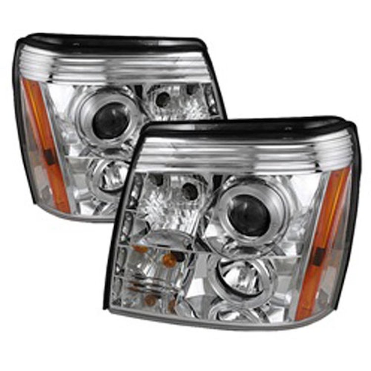 Halo DRL Projector Headlights 2002-2003 Cadillac Escalade