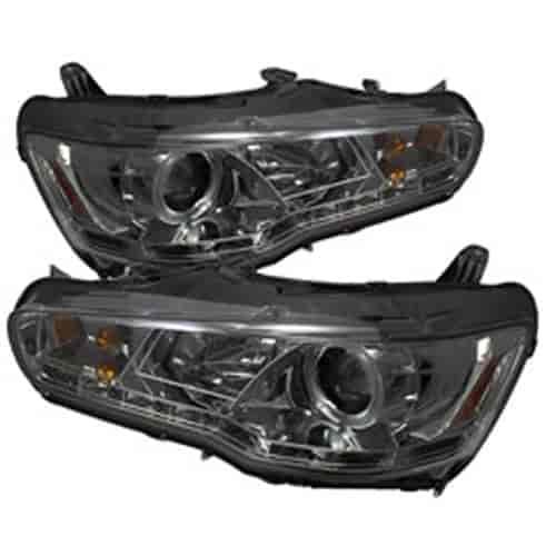 Halo DRL Projector Headlights 2008-2014 Mitsubishi Lancer/Evo-10