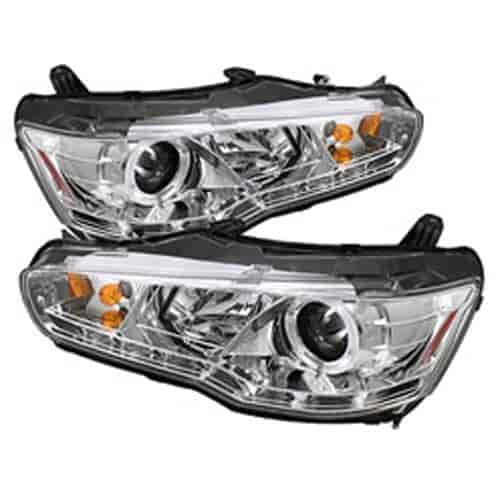 Halo DRL Projector Headlights 2008-2014 Mitsubishi Lancer/Evo-10