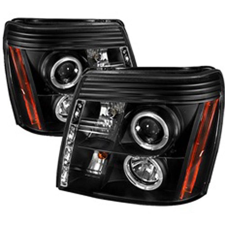 Halo DRL Projector Headlights 2003-2006 Cadillac Escalade