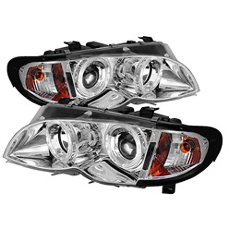 Halo LED Projector Headlights 2002-2005 BMW E46 3 Series