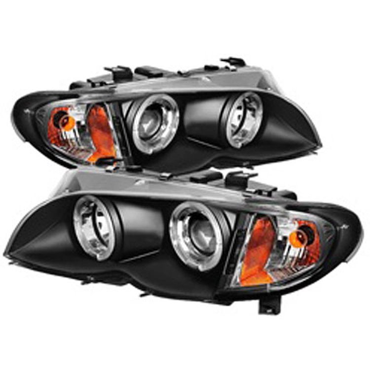 Halo LED Projector Headlights 2002-2005 BMW E46 3 Series