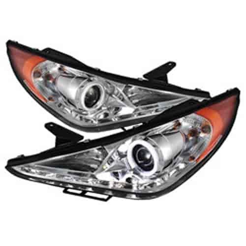 CCFL DRL LED Projector Headlights Bulbs Included