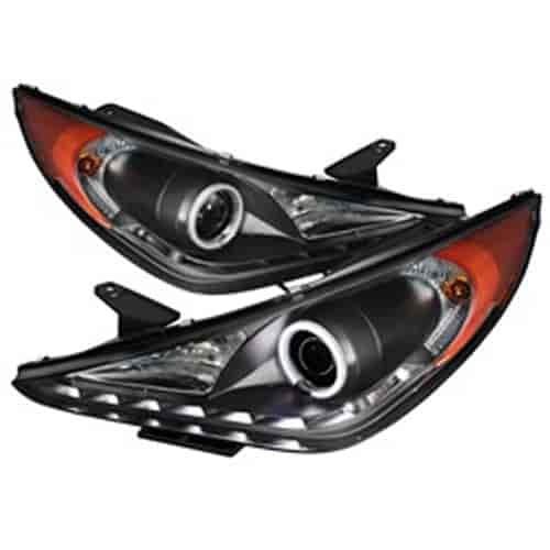 Halo DRL Projector Headlights 2011-2013 Hyundai Sonata