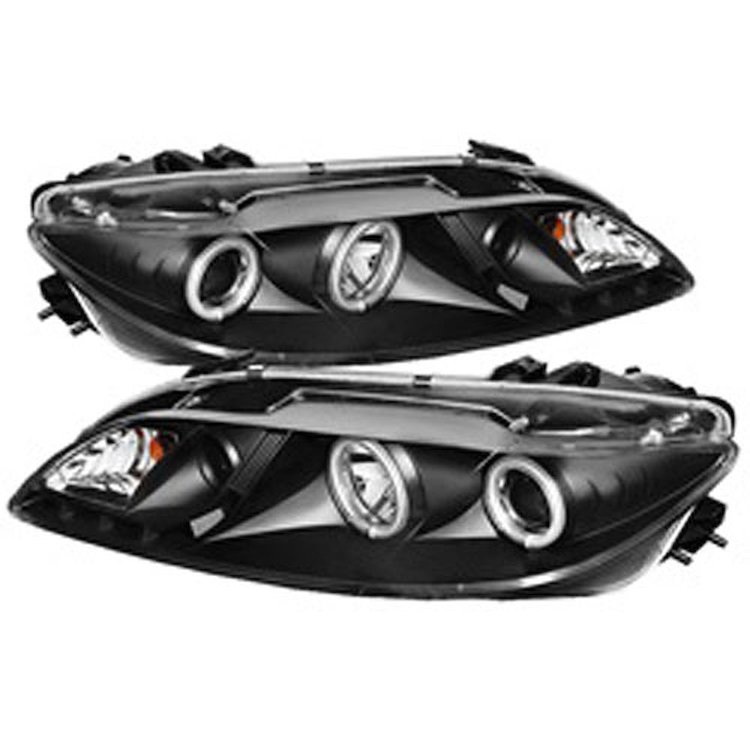 Halo DRL Projector Headlights 2003-2005 Mazda 6