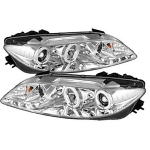 CCFL DRL LED Projector Headlights w/Fog Lights
