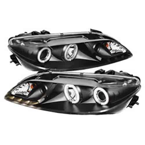 CCFL DRL LED Projector Headlights w/Fog Lights