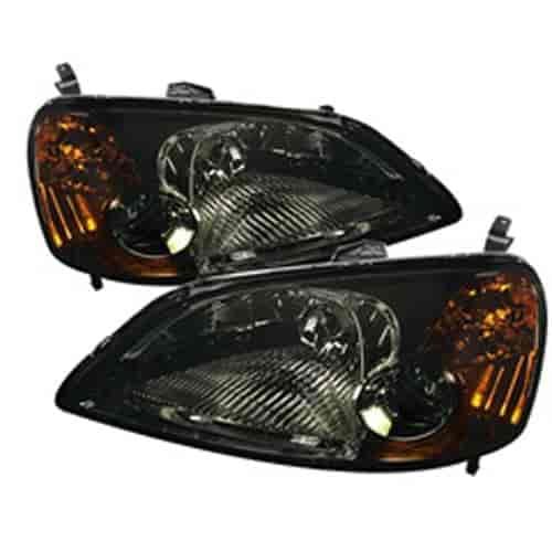 Amber Crystal Headlights Bulbs Included