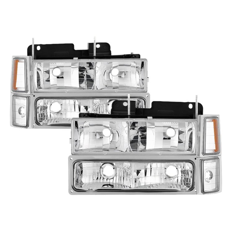 xTune Crystal Headlights 1994-1998 Chevy Silverado