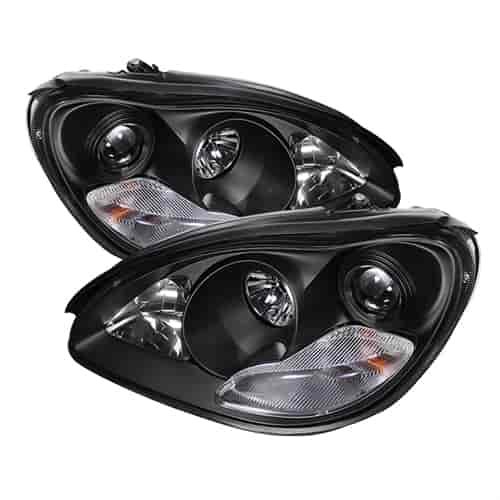 Halo LED Projector Headlights 2000-2006 Mercedes Benz S-Class