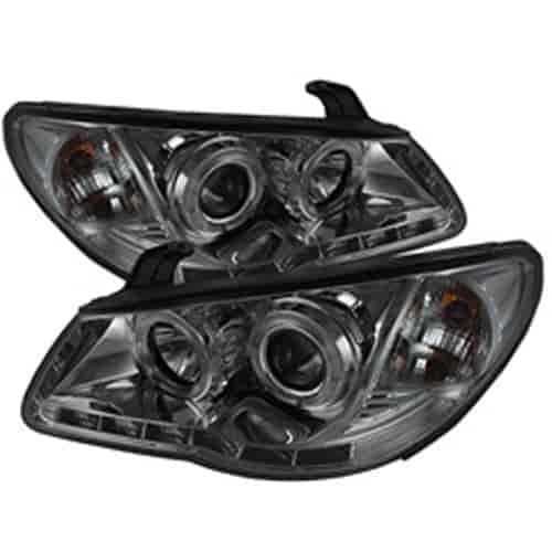 Halo DRL Projector Headlights 2007-2010 Hyundai Elantra