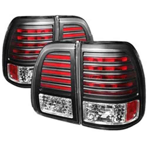 LED Tail Lights Uses Stock Bulbs Pair Black