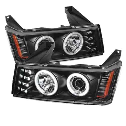 Halo LED Projector Headlights 2004-2012 Chevy Colorado/GMC Canyon