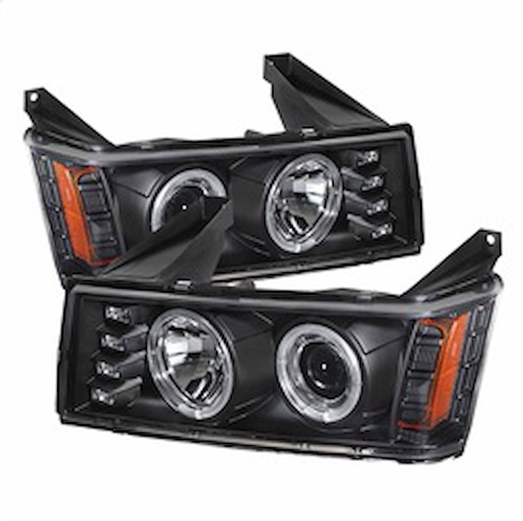 Halo LED Projector Headlights 2004-2012 Chevy Colorado/GMC Canyon