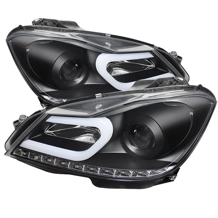 DRL Projector Headlights 2012-2013 Mercedes Benz W204 C-Class