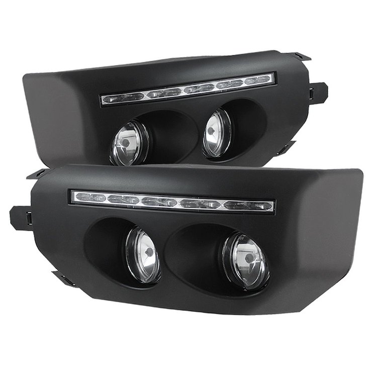 OEM Fog Lights & LED Running Lights w/Switch 2007-2014 Toyota FJ Cruiser