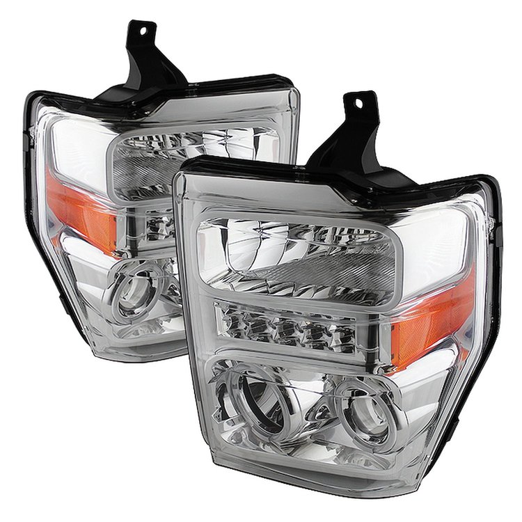 xTune Halo LED Projector Headlights 2008-2010 Ford F250/F350/F450
