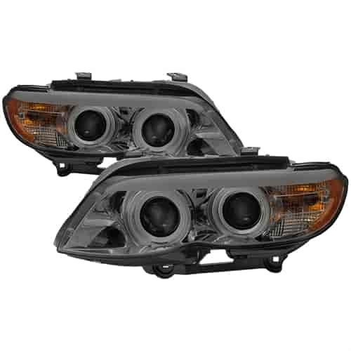 Halo CCFL DRL Projector Headlights 2004-2006 BMW X5 E53