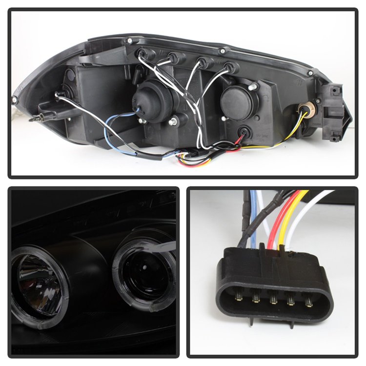 Halo LED Projector Headlights 2006-2013 Chevy Impala