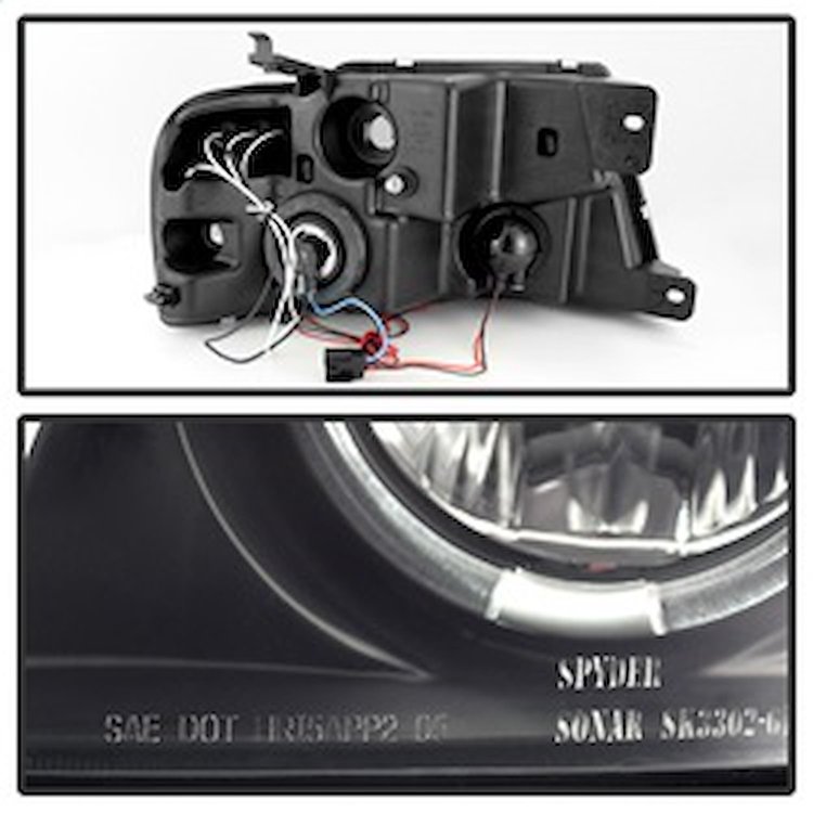 Halo LED Projector Headlights 2004-2008 Ford F150