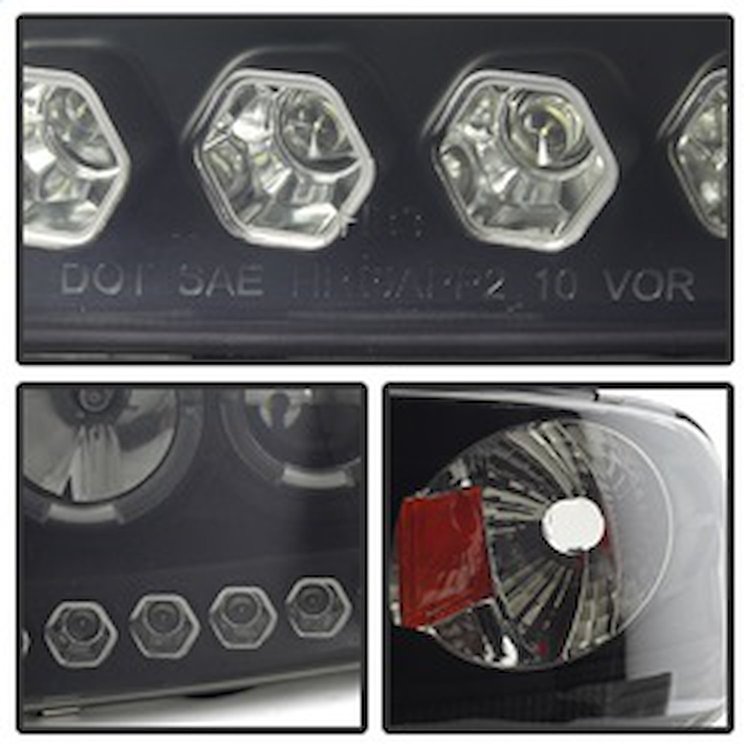 Halo LED Projector Headlights 1997-2003 Ford F150
