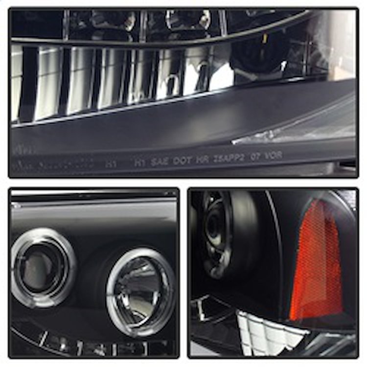 Halo LED Projector Headlights 2005-2007 Ford F250/350/450 Super Duty