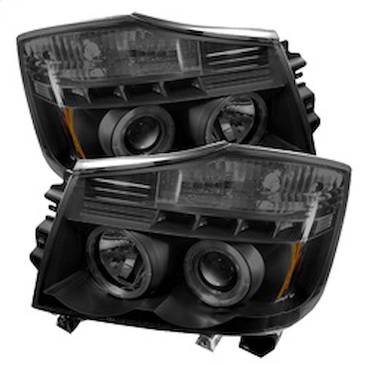 Halo LED Projector Headlights 2004-2015 for Nissan Titan
