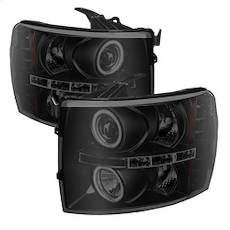 Halo CCFL Projector Headlights 2007-2013 Chevy Silverado