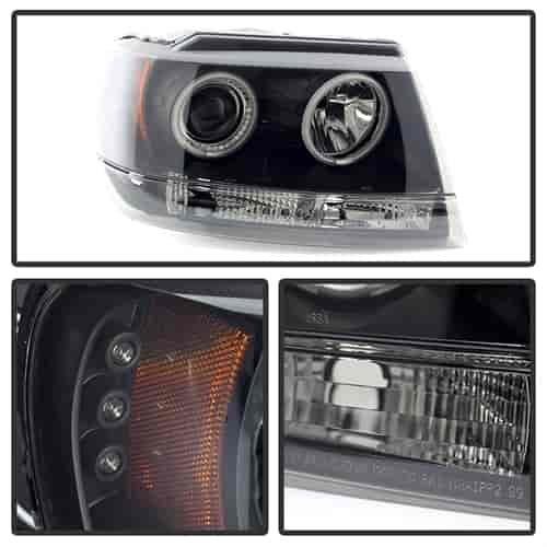 Halo CCFL Projector Headlights 1999-2004 Jeep Grand Cherokee